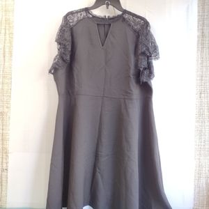 SHEIN Curve Contrast Lace Dress Size 4X